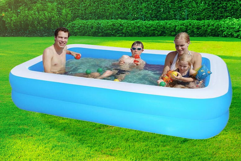 Inflatable swimming pool store for adults