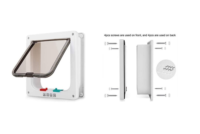 Lockable pet clearance door