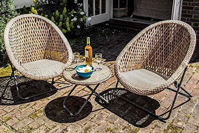 Wowcher rattan clearance bistro set