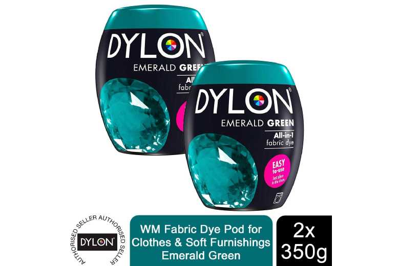 Dylon Intense Black Fabric Dye - Machine Dye Pod 2 Packs