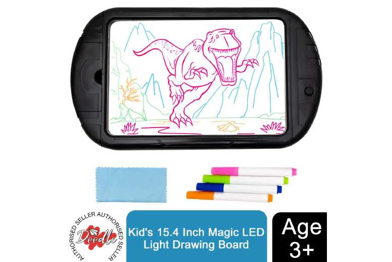 Hot Sell Kids Led Light 3d Magic Drawing Pad Glow In Dark Drawing Board And  Pens - Buy 3d Magic Drawing Pad Kids Education Led Light Drawing Board,Hot