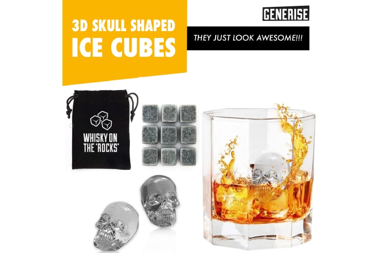Skull Ice Maker - Whiskey Glass Selection - Whiskey Gifts