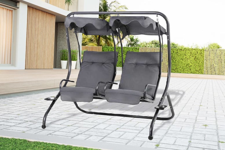 Outsunny Canopy Swing Chair Offer Wowcher