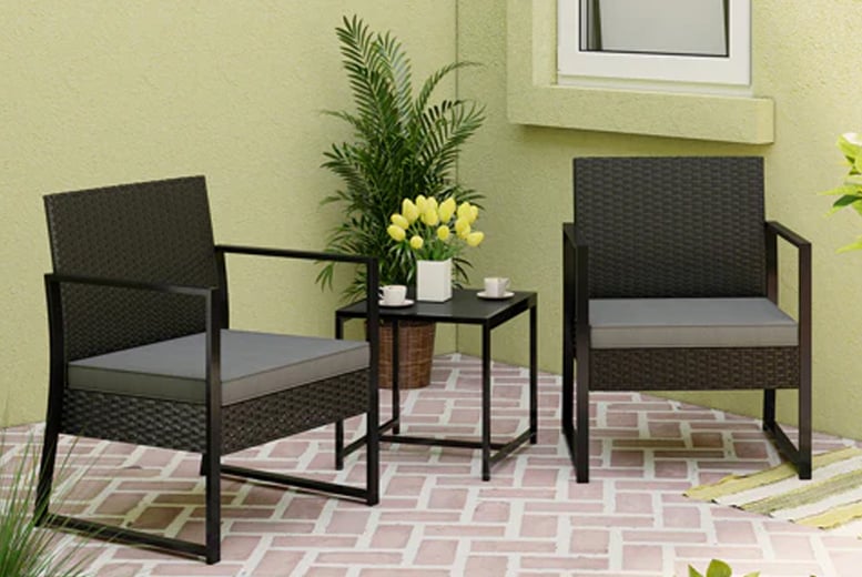 Wowcher rattan bistro online set