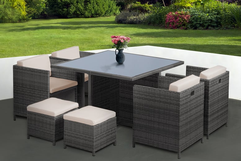 Wowcher rattan 2025 cube set