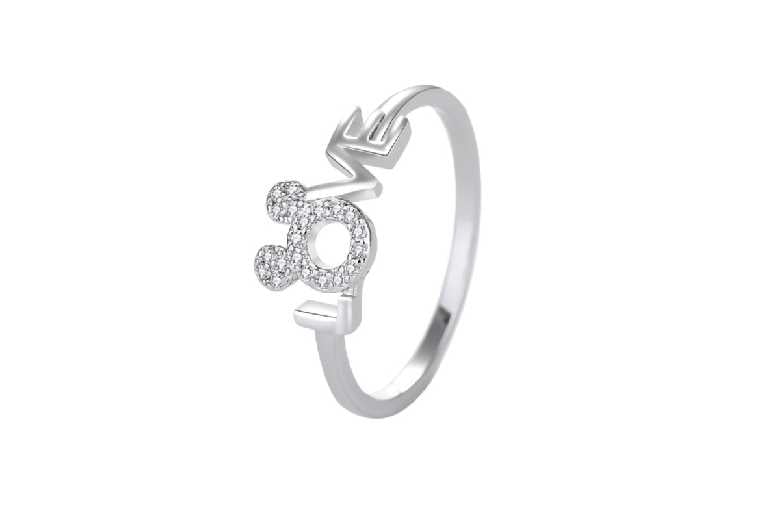 Mickey on sale initial ring