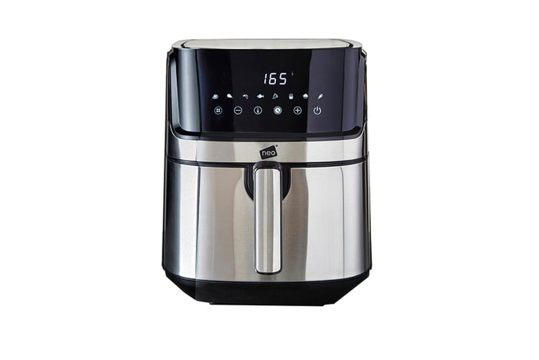 Neo Black Electric 8.5L Digital Air Fryer with Dual Drawer and Glass  Viewing Window