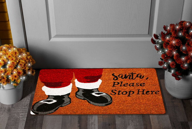 christmas door mat