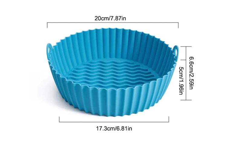 7.5 Silicon Air Fryer Liners, Reusable Silicone Pot