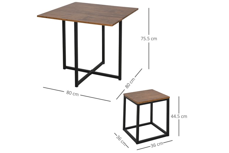 Homcom 5 deals piece dining set