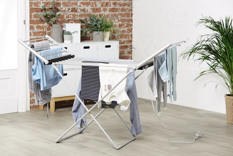 Electric Heated Clothes Airers & Drying Racks - Wowcher