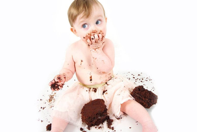Photoshoot for Babies with 10 Prints: Cake Smash - Cardiff