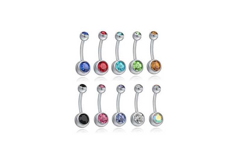 Belly button clearance piercing jewels