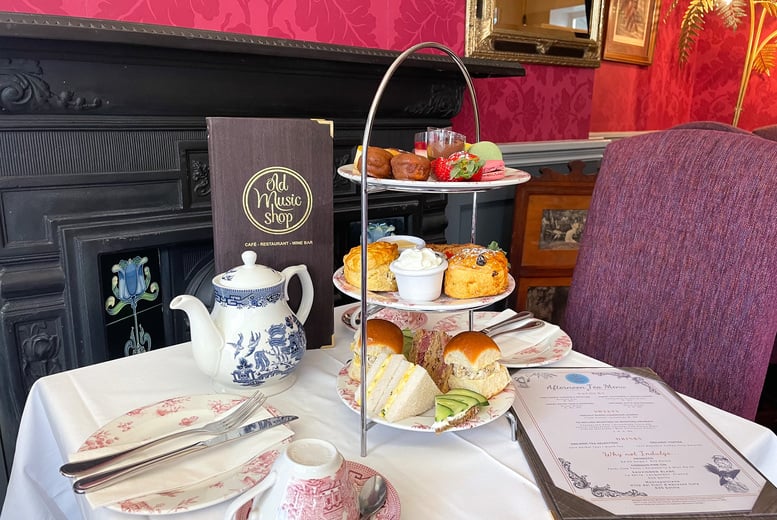 Afternoon Tea for 2 - Old Music Shop Restaurant - Prosecco Option
