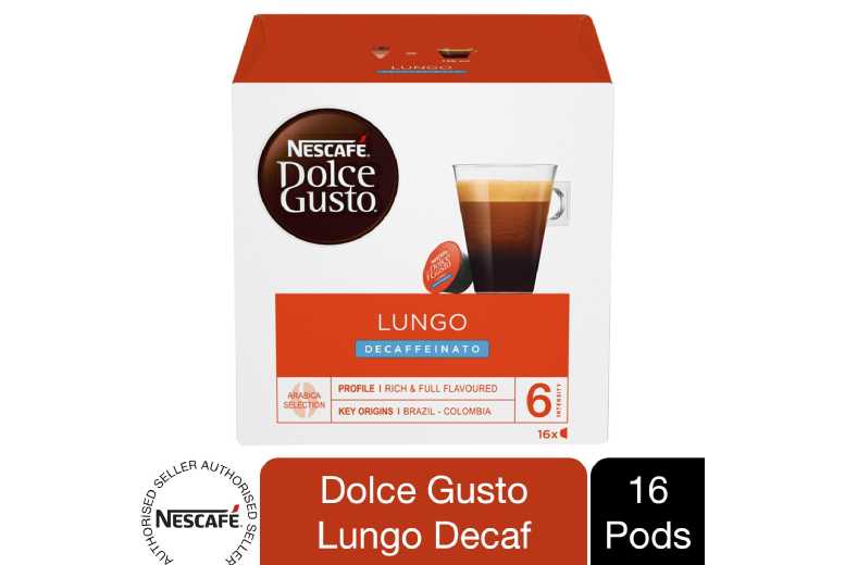 Nescafé Dolce Gusto - Capsules caffé lungo décaféiné intensité 6