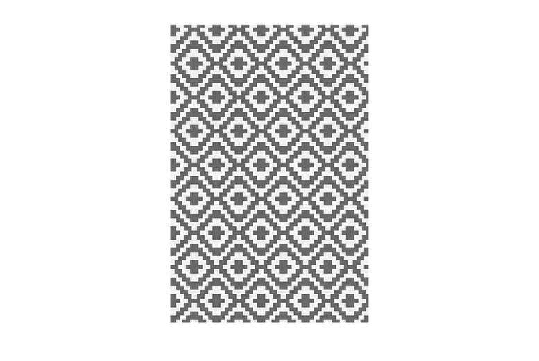 Valiant Geometric Outdoor Patio and Decking Rug - 12ft x 9ft (3.6