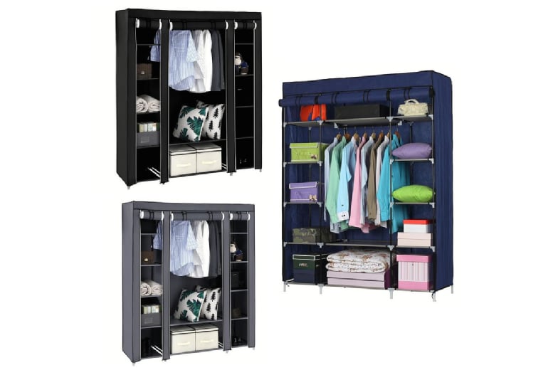 71 Portable Closet Wardrobe Clothes Rack Storage Organizer with