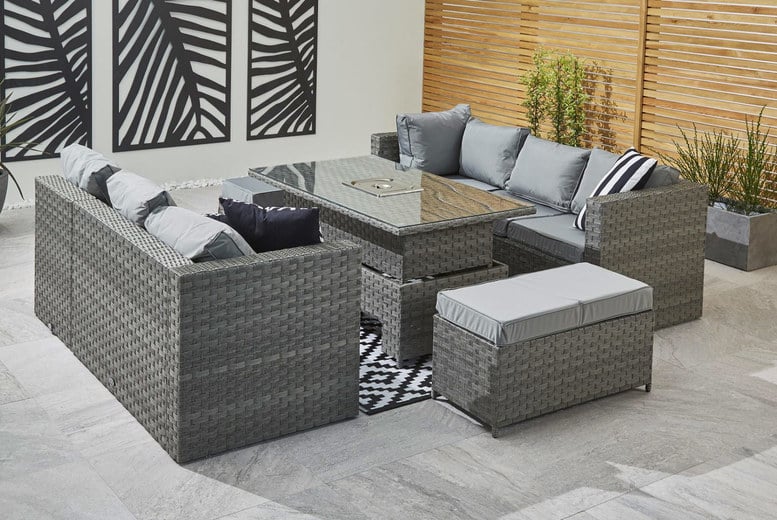 Yakoe rattan corner discount sofa