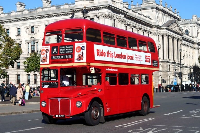 All Day Hop-On Hop-Off Bus Tour Tickets for 2 or 6 - London