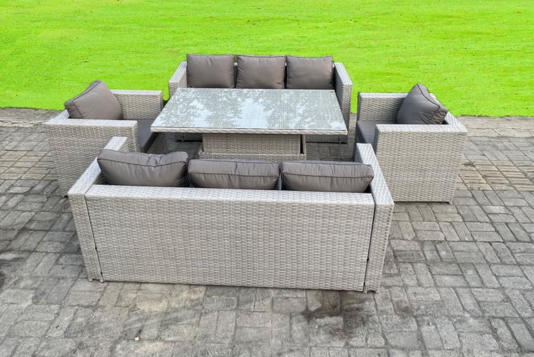 4pc Rattan Garden Furniture Deal Wowcher