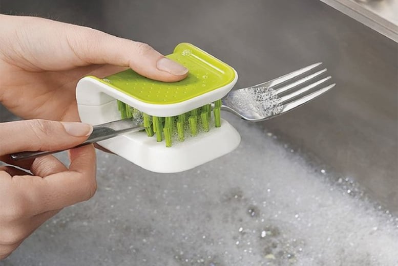 BladeBrush™ Green Knife & Cutlery Cleaning Brush