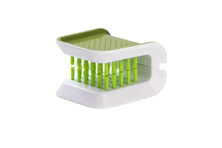 BladeBrush™ Green Knife & Cutlery Cleaning Brush