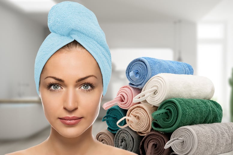 100 cotton best sale hair towel wrap