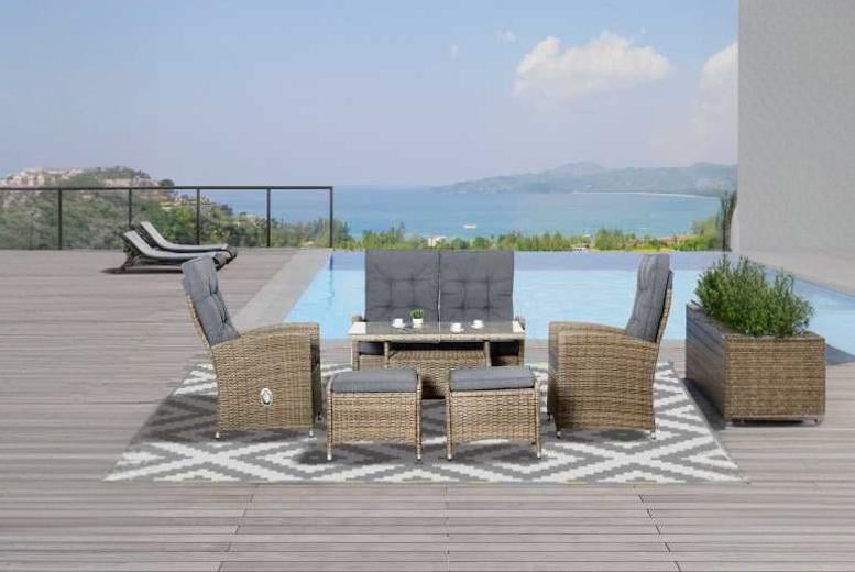 Rattan dining set online wowcher