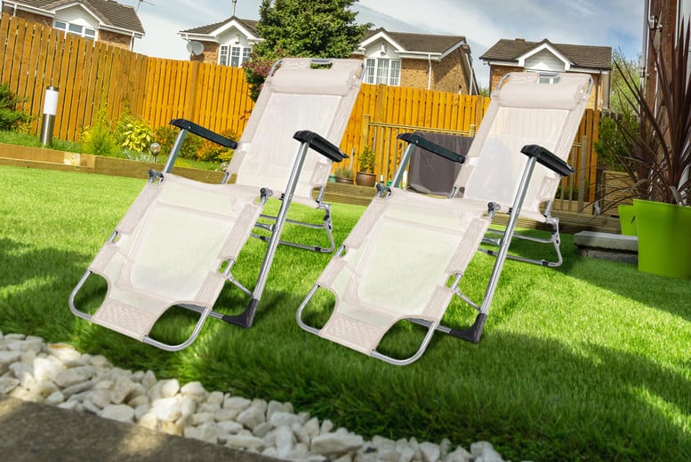 Wowcher reclining garden outlet chairs