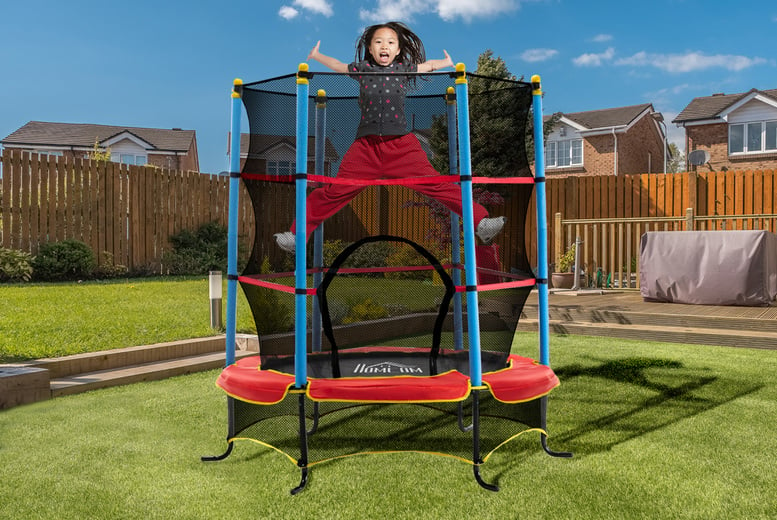 Trampoline-with-Enclosure-Net-1