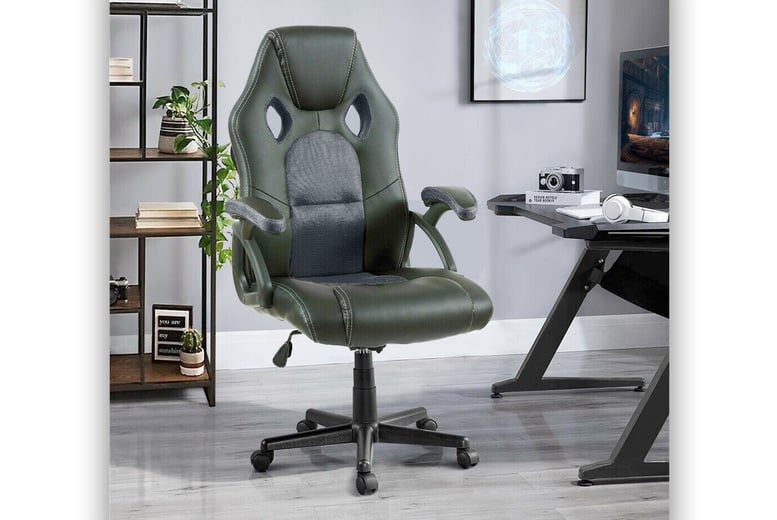 Upholstered gaming chair hot sale