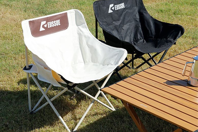 Padded moon online camping chair