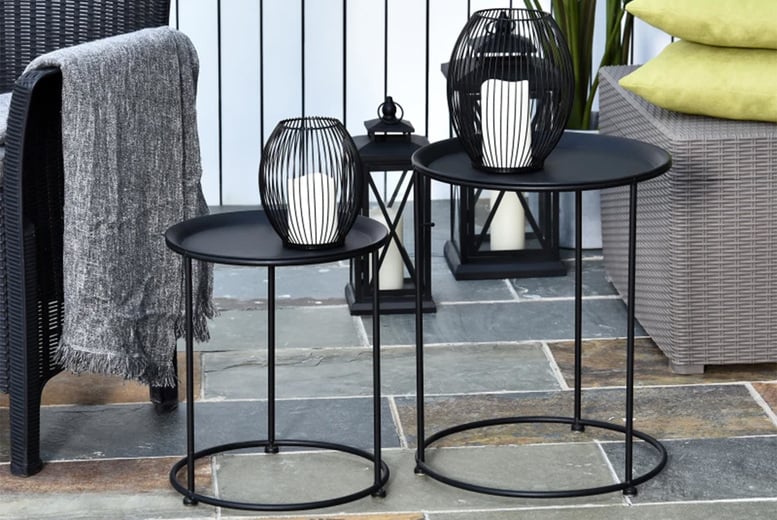 Small metal garden table deals and 2 chairs