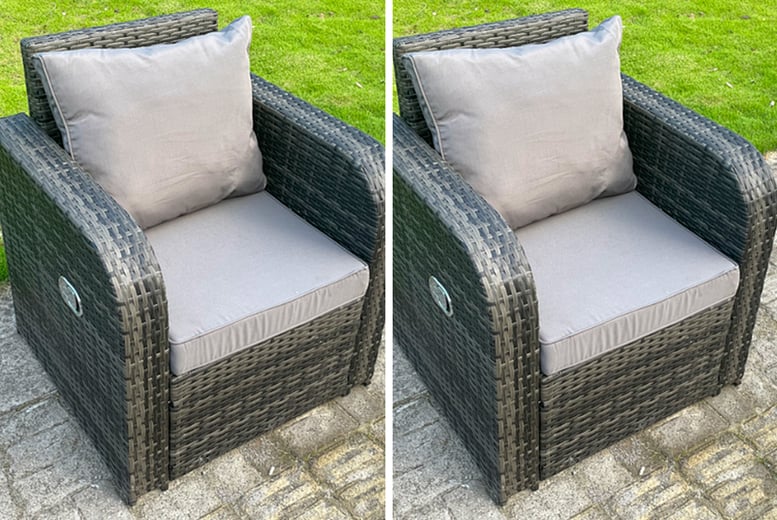 10 Seater Dark Grey Wicker Rattan Garden Furniture Set Deal Wowcher