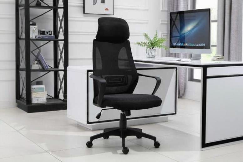 Vinsetto Office Chair Wheel High Mesh Back Adjustable Black