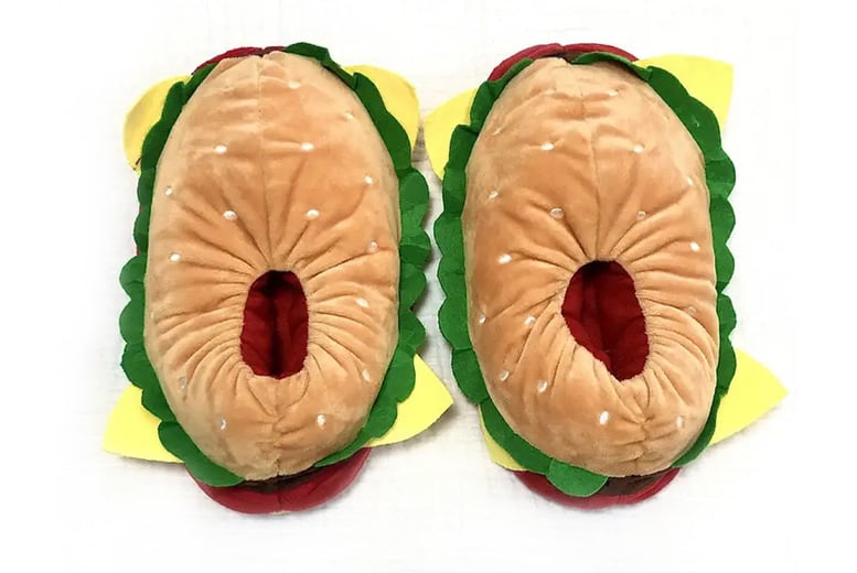 Cheeseburger slippers outlet