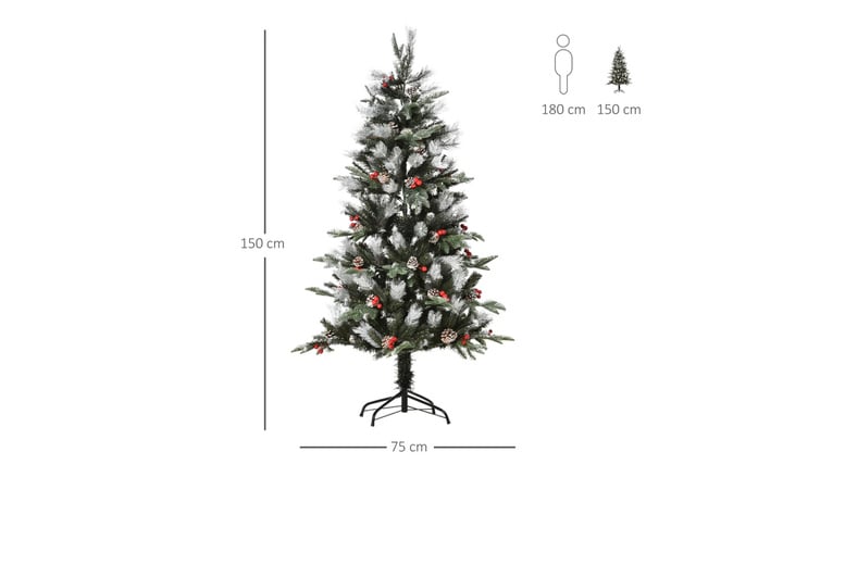 Artificial-Snow-Dipped-Christmas-Tree-8