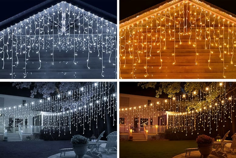120 LED Icicle Christmas Lights Offer - LivingSocial