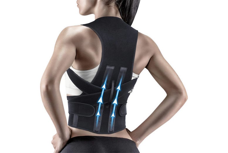 Adult Posture Corrector Adjustable Back Brace Support Straightener-2