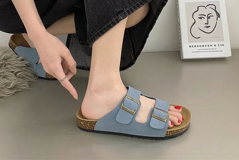 Cheap sales buckle sandals