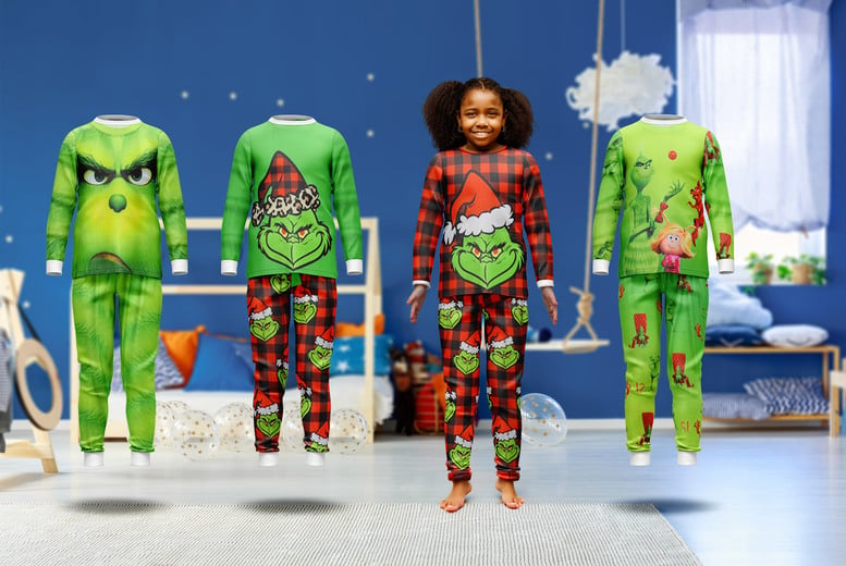 Christmas Grinch-Inspired Kids' Pyjamas Deal - Wowcher