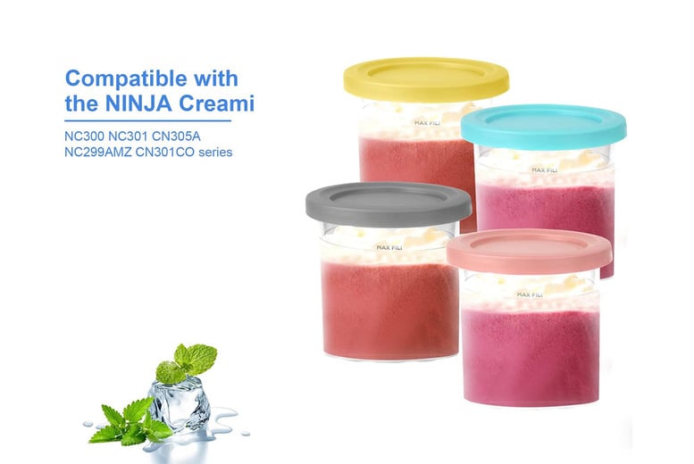 Replacement Containers for Ninja Creami Pints and Lids Deal - Wowcher