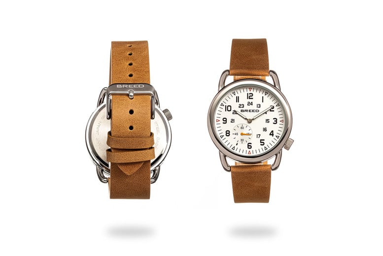 Horween leather discount timex weekender chrono