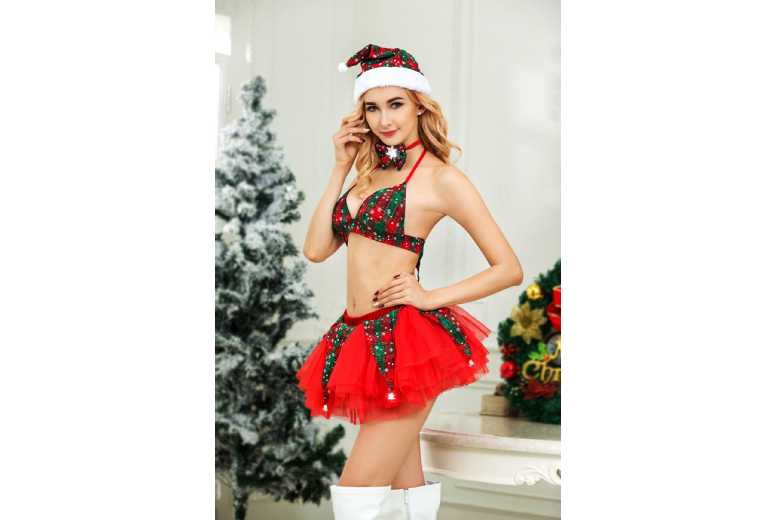 Christmas hot sale lingerie outfit