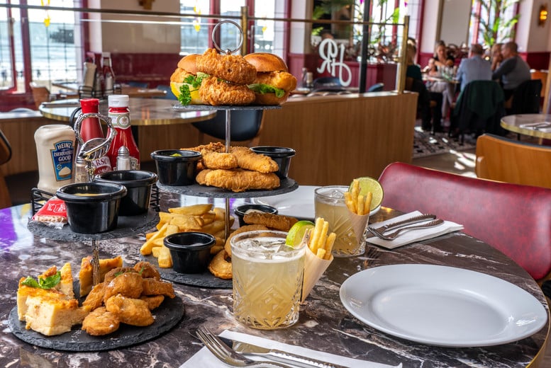 Fish & Chips Afternoon Tea for 2 - Harry Ramsden's - Multiple Locations