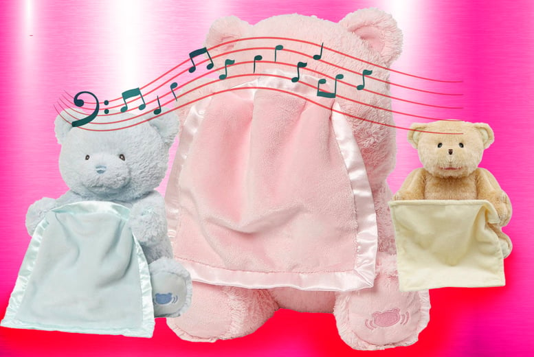 Gund PEEK-A-BOO BEAR Beige Beautiful Interactive Teddy Playful Nursery  Toy