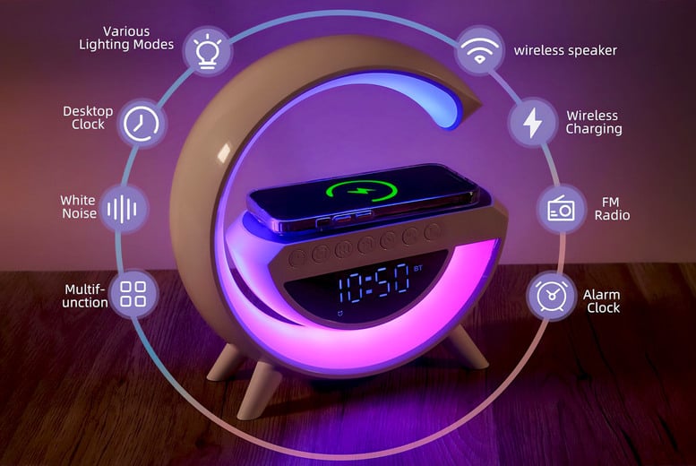 Wireless G Speaker Desk Lamp with Charger Deal - LivingSocial