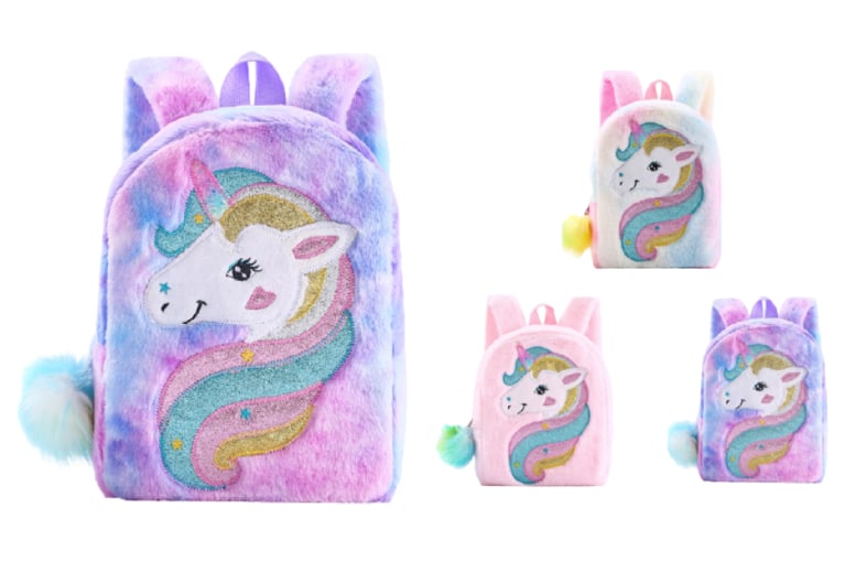 Unisex Unicorn Kid s Plush School Bag Deal Wowcher