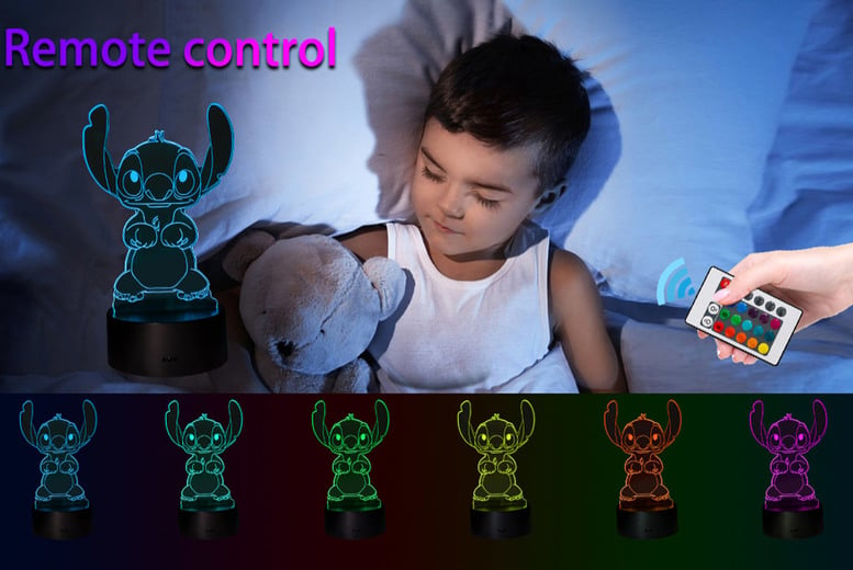 Lilo & Stitch Inspired LED Night Light - 7 Stitch Options