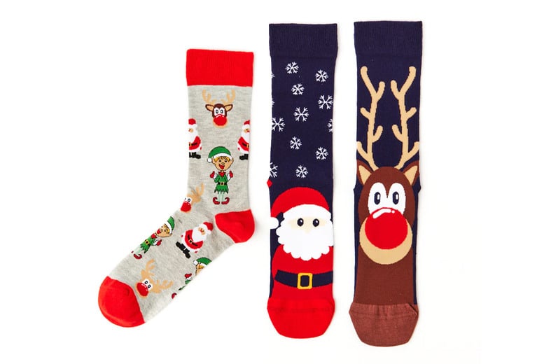 Unisex Santa's Grotto Socks Gift Set Deal - Wowcher